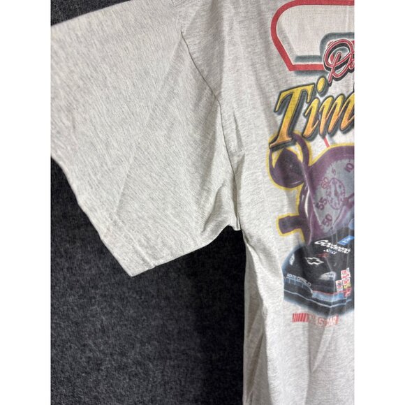 Dale Earnhardt Time Flies NASCAR T-Shirt XL Competitors View Gray Cotton Blend - Picture 7 of 8